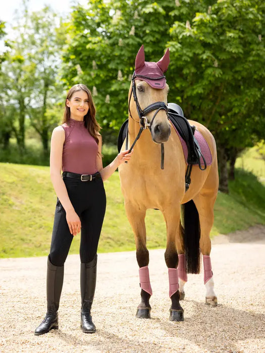 LeMieux Maria Mesh Sleeveless Baselayer Rosewood