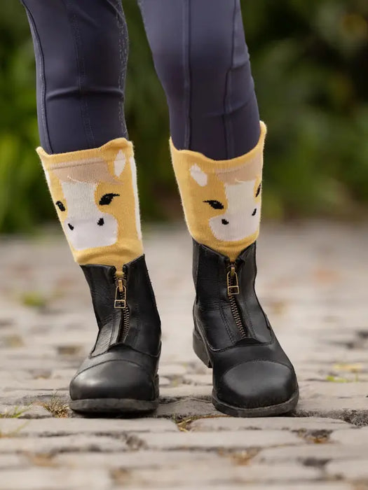 LeMieux Mini Socks Lemon (2 pack)