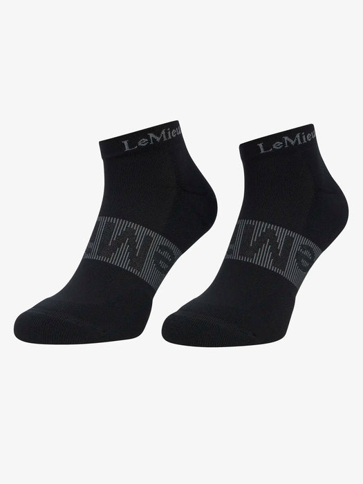 LeMieux Trainer Sock 3 Pack Black