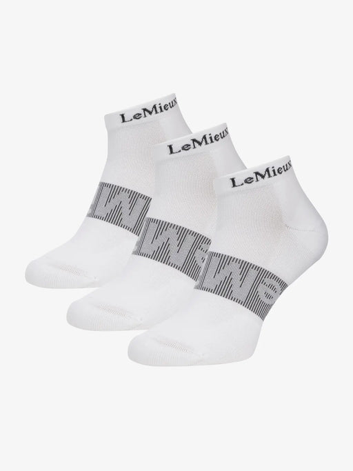 LeMieux Trainer Sock 3 Pack White