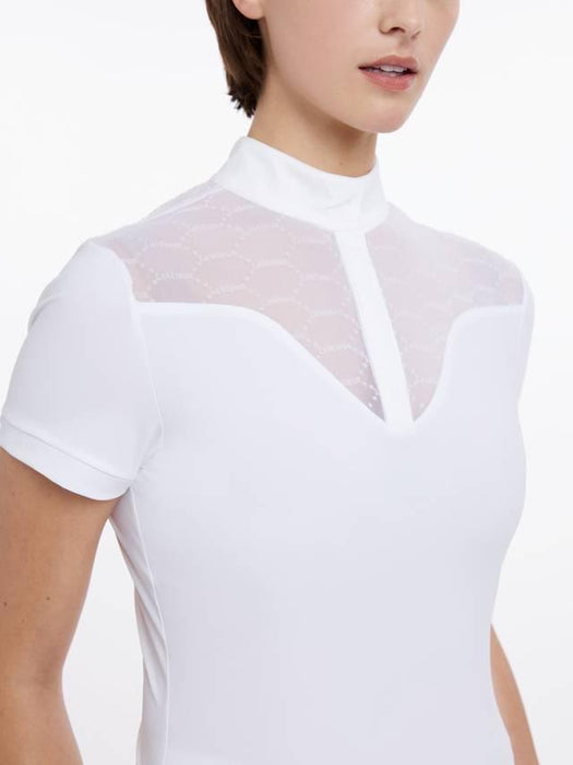 LeMieux Emily Short-Sleeved Show Shirt White