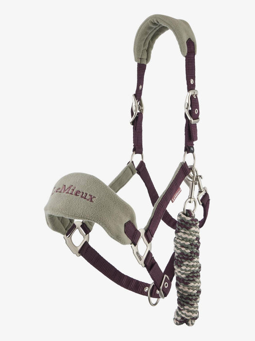 LeMieux Mini Vogue Headcollar & Leadrope Damson
