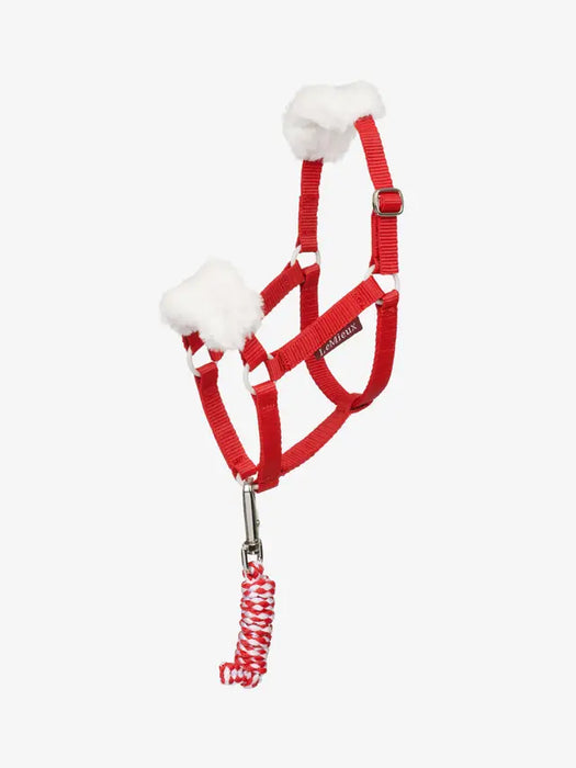 LeMieux Hobby Horse Christmas Red Headcollar & Leadrope