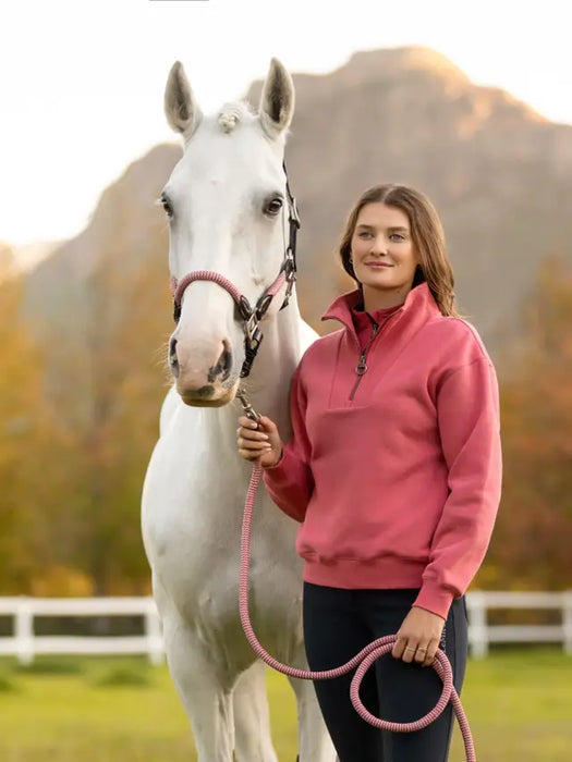 LeMieux Keira 1/4 Zip Sweatshirt Cranberry