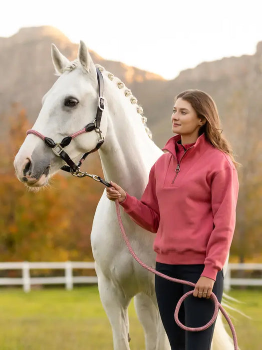 LeMieux Keira 1/4 Zip Sweatshirt Cranberry