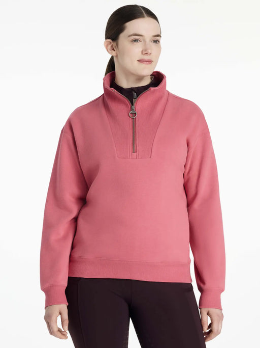 LeMieux Keira 1/4 Zip Sweatshirt Cranberry