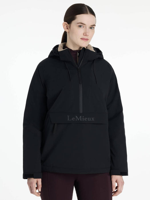 LeMieux Womens Waterproof Phoebe 1/2 Zip Anorak Black