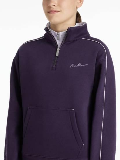 LeMieux Kate 1/4 Zip Sweatshirt Juniper & Lilac
