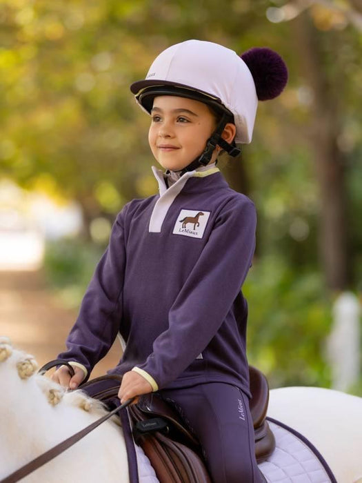 LeMieux Mini Hat Silk Double Pom Lilac
