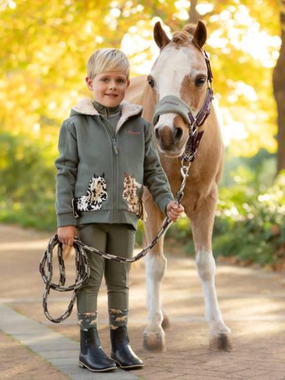 LeMieux Mini Vogue Headcollar & Leadrope Damson
