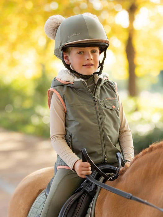 LeMieux Mini Hat Silk Double Pom Rosemary
