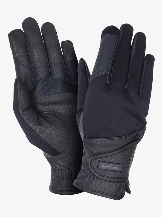 LeMieux Hybrid Glove Riding Glove Navy