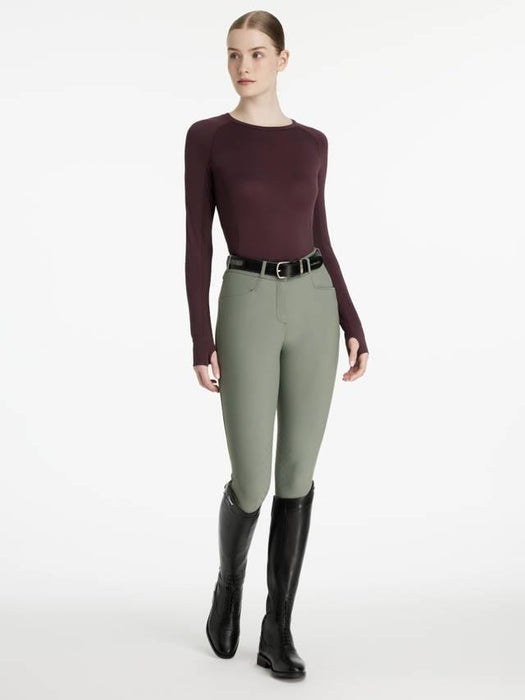 LeMieux Britney Long Sleeved Seamless Top Damson
