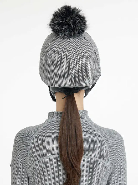 LeMieux Aspen Herringbone Hat Silk Black
