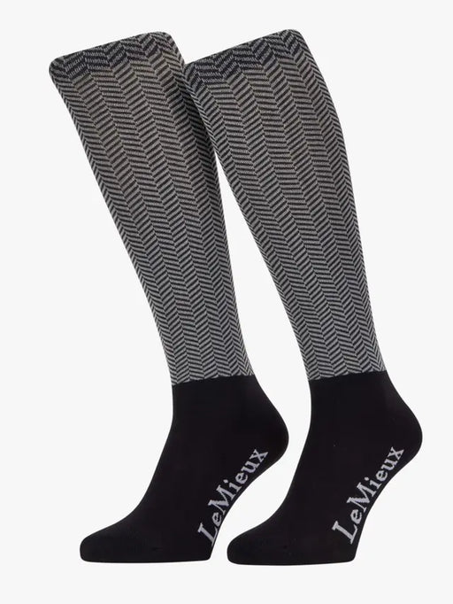 LeMieux Aspen Herringbone Socks Black