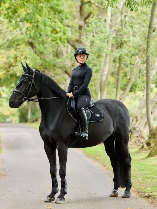 LeMieux Puissance Suede Close Contact Pad Black