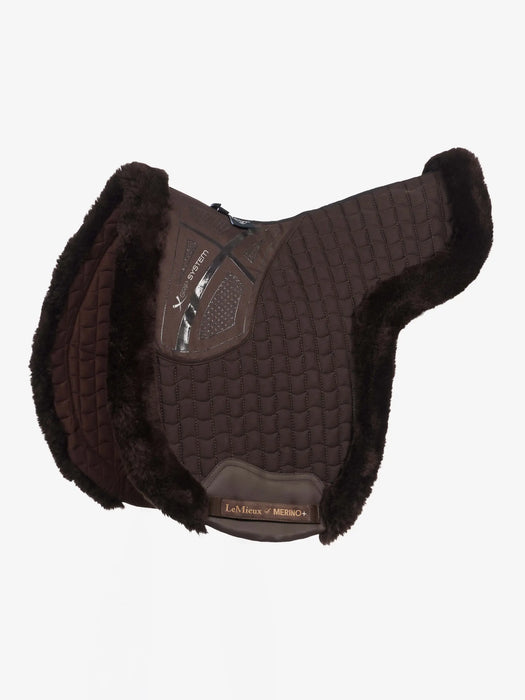 LeMieux Merino+ Hunter Saddle Pad Brown