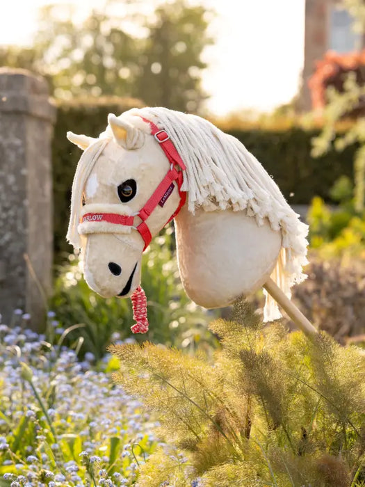 LeMieux Harlow Hobby Horse Headcollar & Leadrope Coral Crrush