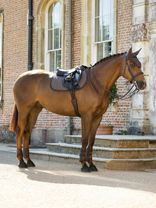 LeMieux Heritage Herringbone Jump Square Cocoa