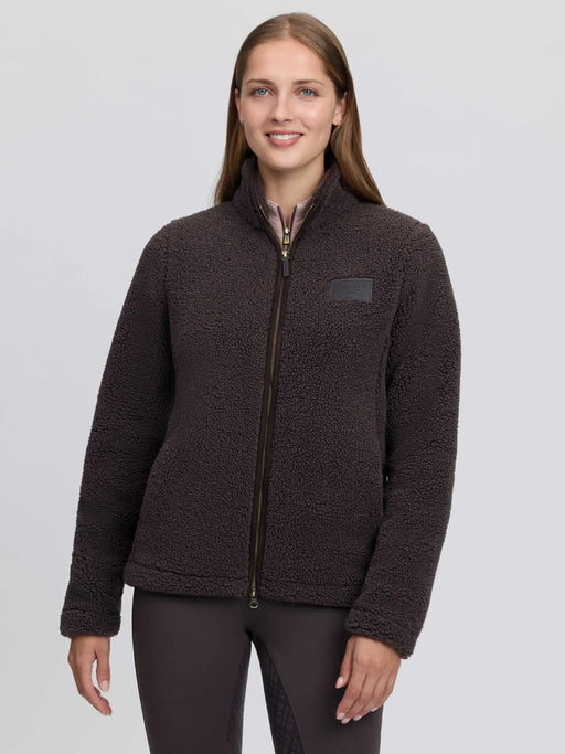 LeMieux Heritage Zip Through Borg Jacket Cocoa
