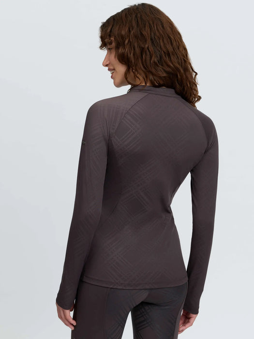 LeMieux Heritage Check Long Sleeved Base Layer Cocoa