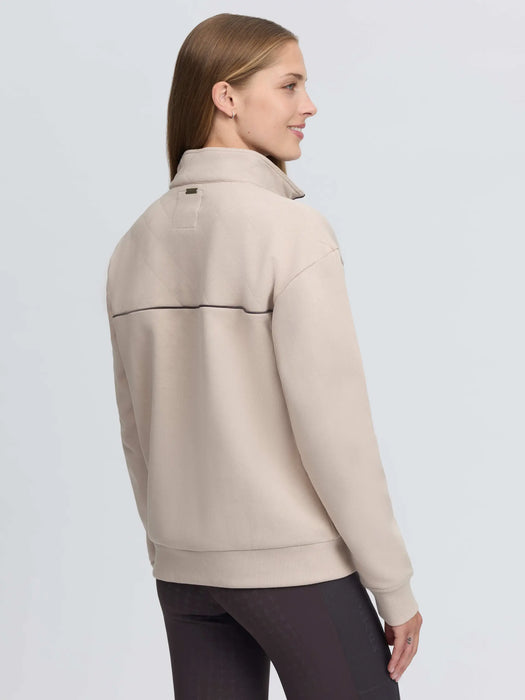 LeMieux Heritage 1/4 Zip Sweatshirt Stone
