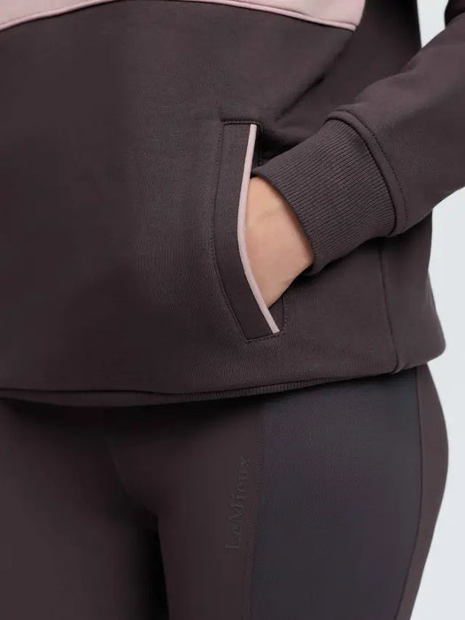 LeMieux Heritage 1/4 Zip Sweatshirt Cocoa