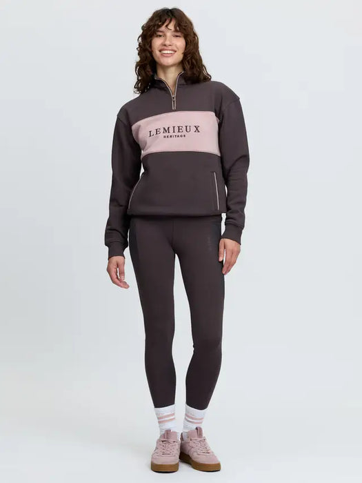 LeMieux Heritage 1/4 Zip Sweatshirt Cocoa