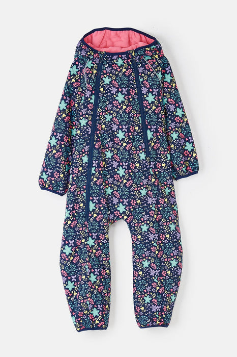 Children's floral print rainsuit 