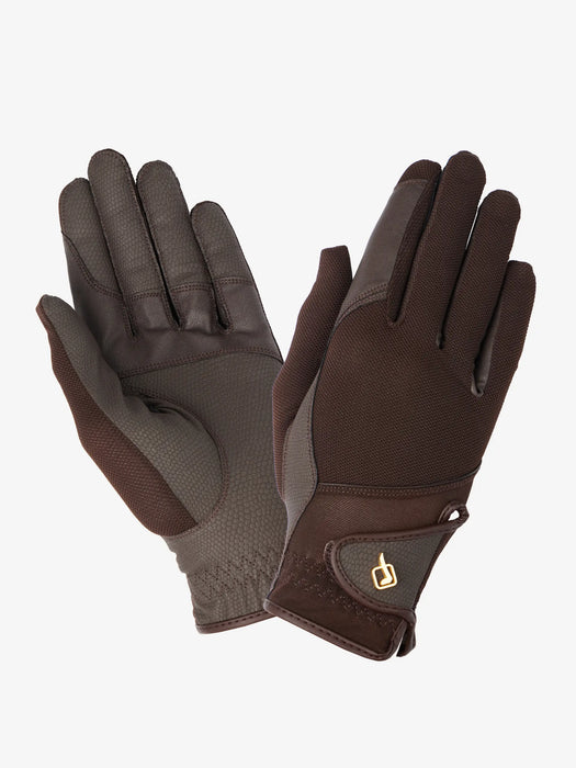 LeMieux Pro Mesh Riding Glove Brown