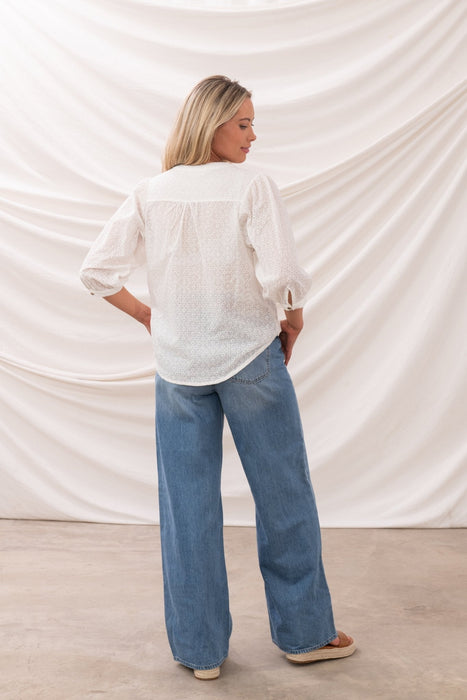 LightHouse Lola Blouse Floral Broderie Anglaise