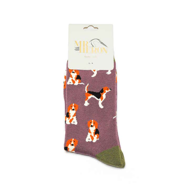 Mr Heron Beagle Pups Socks
