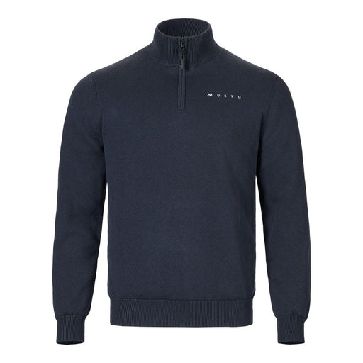  Musto Men's Evo Knit Windproof 1/4 Zip Navy
