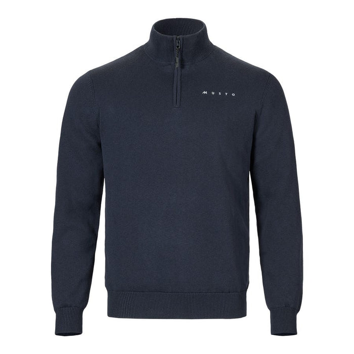  Musto Men's Evo Knit Windproof 1/4 Zip Navy