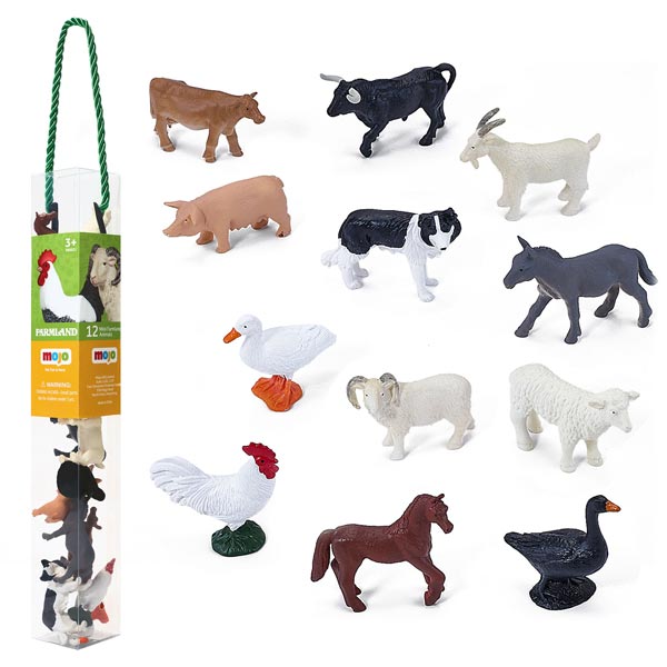 Toy MOJO Mini World Farmland Tube 12-pack