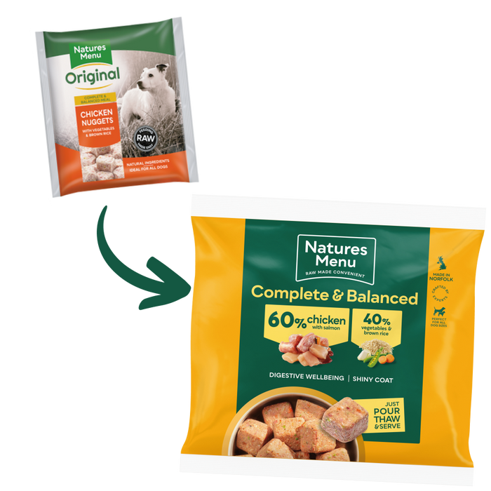 Natures Menu Complete & Balanced 60/40 60% Chicken and Salmon Nuggets