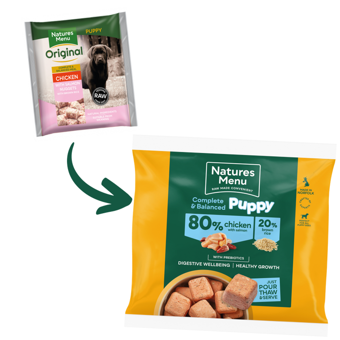 Natures Menu Complete & Balanced Puppy 80/20 80% Chicken With Salmon 1kg