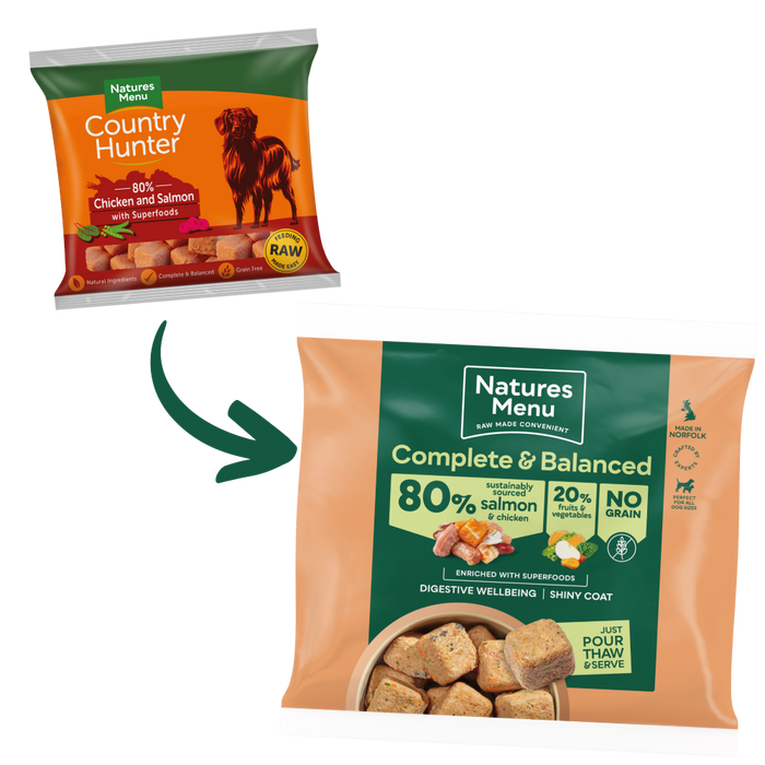 Natures Menu Complete & Balanced 80/20 Salmon & Chicken Nuggets