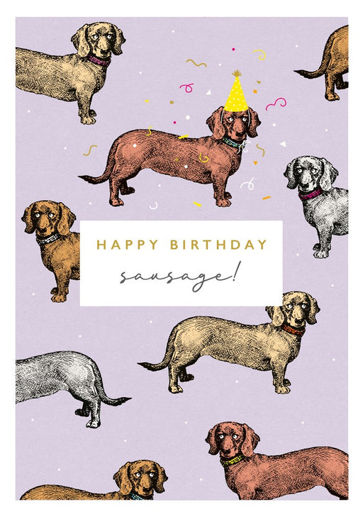 The Art File Happy Birthday Sausage Card