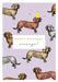 The Art File Happy Birthday Sausage Card