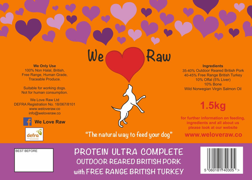 We Love Raw Protein Turkey & Pork Complete