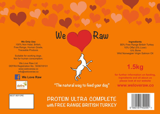 We Love Raw Protein Turkey Complete