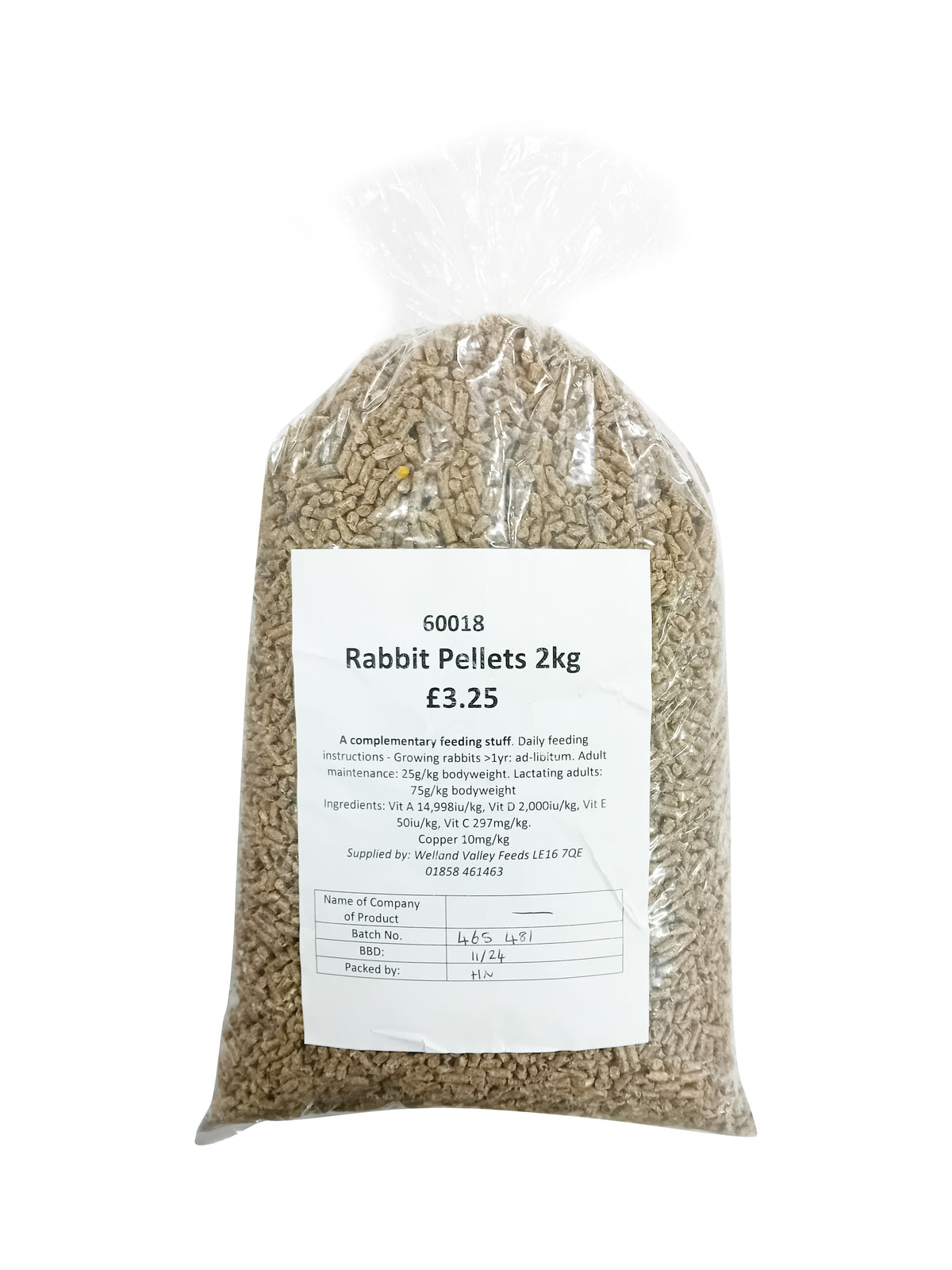 Rabbit Pellets 2kg — Welland Valley Feeds Ltd