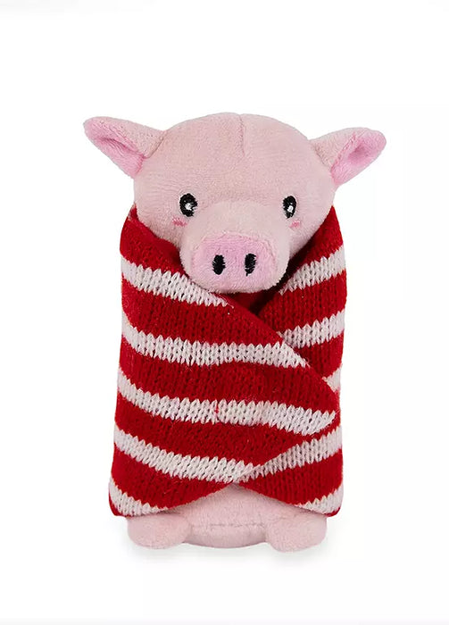 Rosewood Christmas Penny Pig In Blanket Cat Toy