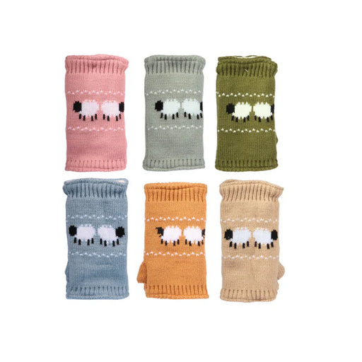 Tube Gloves - Sheep Design Assorted Colours