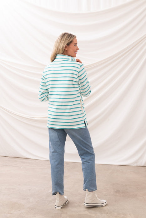 LightHouse Shore II Jersey Teal Stripe