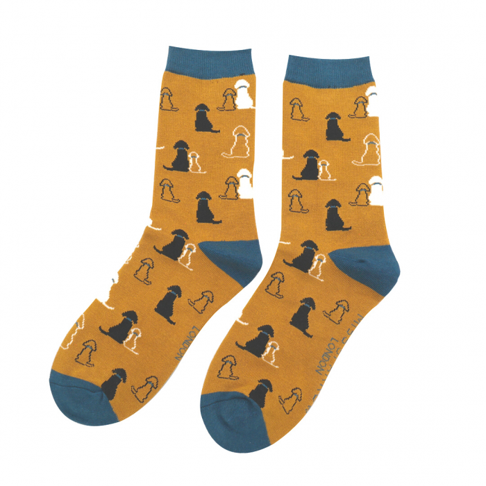 Miss Sparrow Retriever Socks Mustard