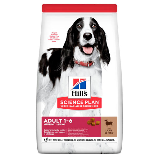Hill's Science Plan Adult Medium Breed Lamb Rice 14kg Dog Food