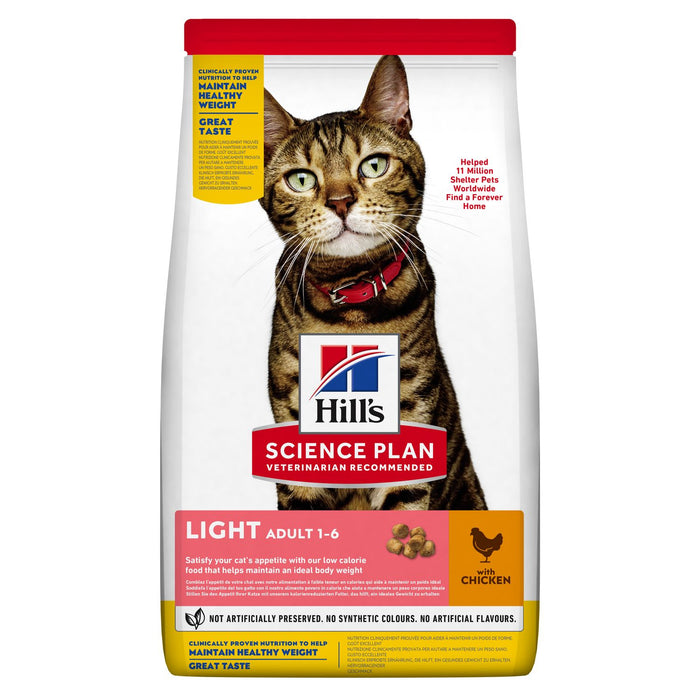 Hill's Science Plan Light Adult Cat Food with Chicken