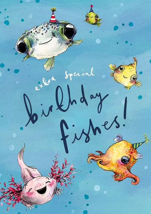 The Art File Birthday Fishes Card